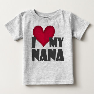 T-shirt Pour Bébé "J'aime ma Nana" bébé Creeper