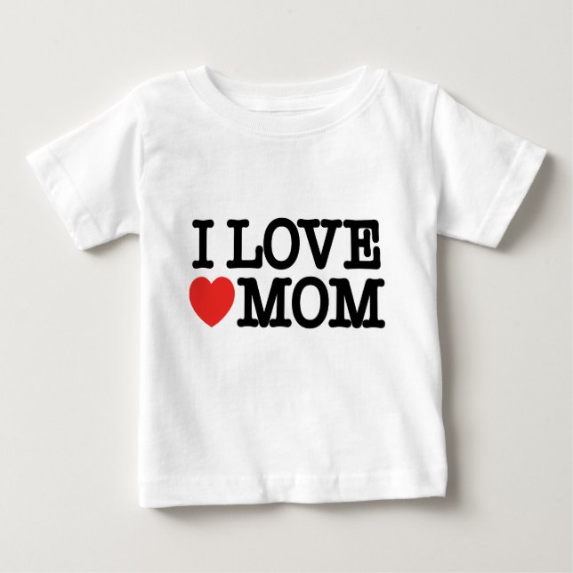 T-shirt Pour Bébé J'aime maman (Devant)