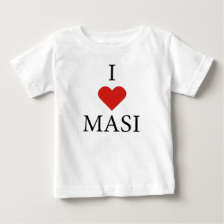 T-SHIRT POUR BÉBÉ J'AIME MASI