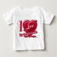 J'aime mes grands-parents coeur rouge
