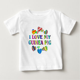 T-shirt Pour Bébé J'aime mon cochon de Guinée