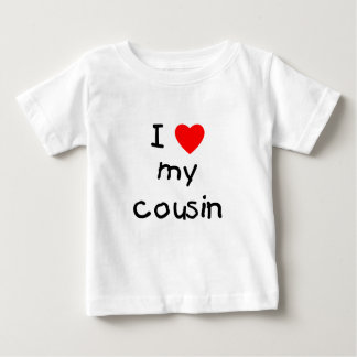 T-shirt Pour Bébé J'Aime Mon Cousin