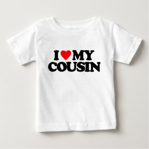 T-SHIRT POUR BÉBÉ J'AIME MON COUSIN