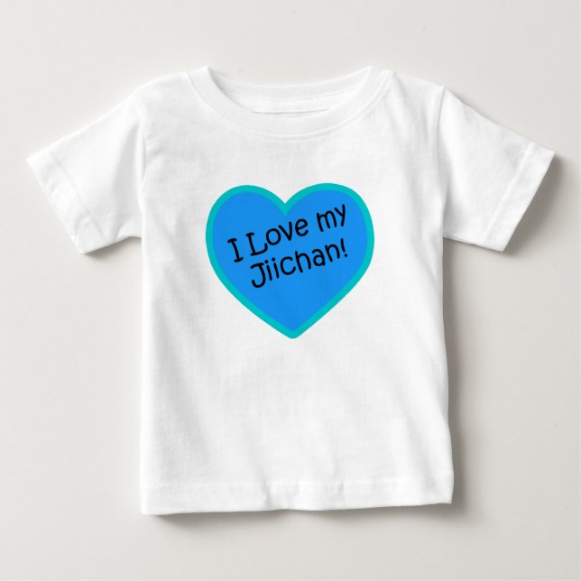 T-shirt Pour Bébé J'aime mon Jiichan (Devant)
