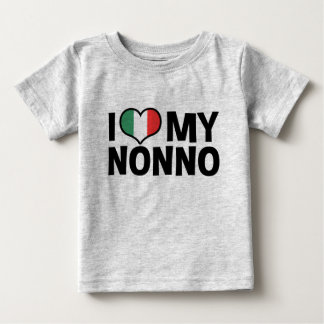 T-shirt Pour Bébé J'Aime Mon Nonno