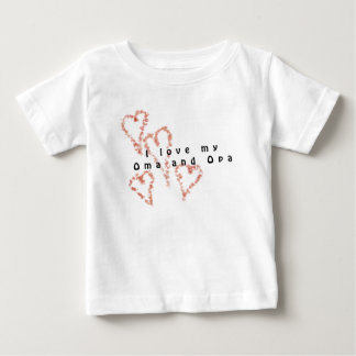 T-shirt Pour Bébé J'aime mon Oma et mon Opa