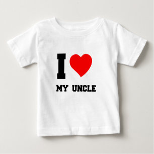 T-SHIRT POUR BÉBÉ J'AIME MON ONCLE