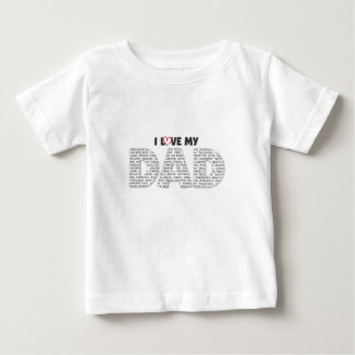 T-shirt Pour Bébé J'aime mon papa