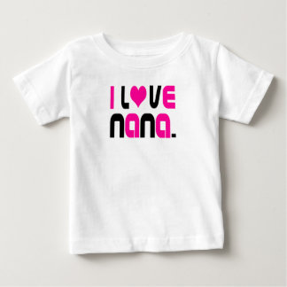 T-shirt Pour Bébé J'aime Nana