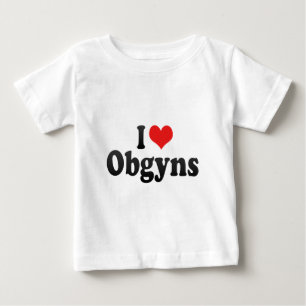 T-shirt Pour Bébé J'aime Obgyns