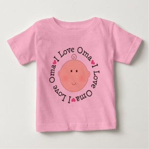T-shirt Pour Bébé J'aime Oma