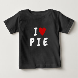T-shirt Pour Bébé J'aime P I E   Texte personnalisé coeur PIE ENFANT