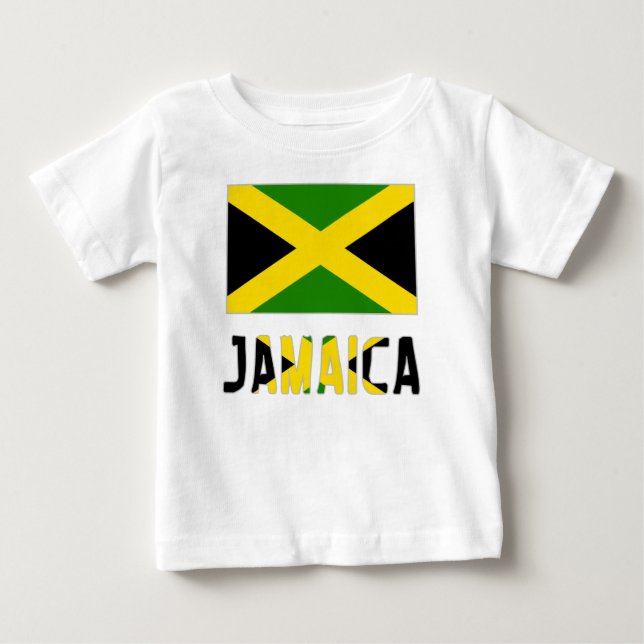 T-shirt Pour Bébé Jamaican Flag et Jamaïque (Devant)