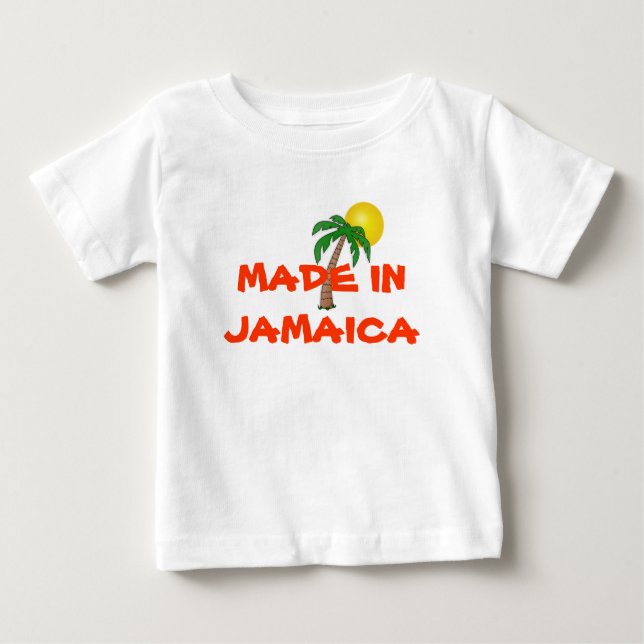 T-shirt Pour Bébé JAMAÏQUE : Chemise bébé "made in Jamaica" (Devant)