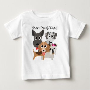 T-shirt Pour Bébé Jamais Assez De Chiens