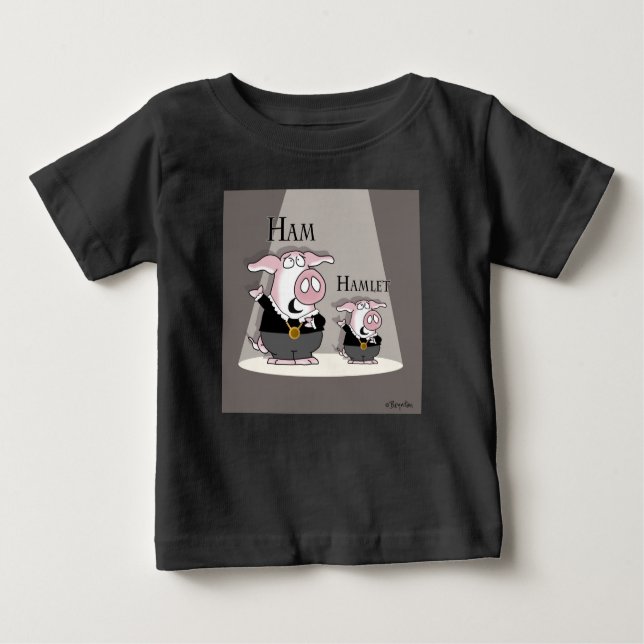 T-shirt Pour Bébé Jambon / Hamlet (Devant)