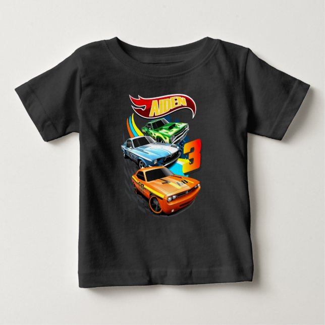 T-shirt Pour Bébé Jantes chaudes Anniversaire T Chemise, Jantes chau (Devant)