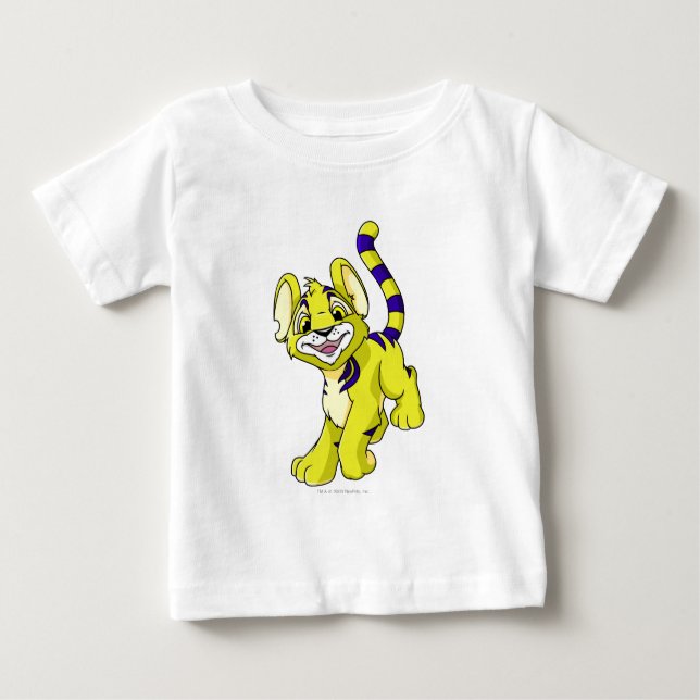 T-shirt Pour Bébé Jaune de Kougra (Devant)