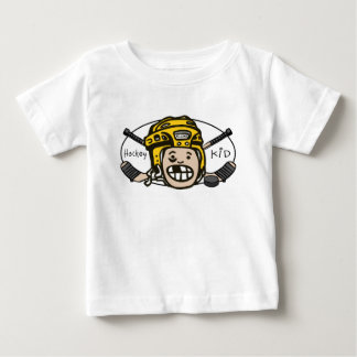 T-shirt Pour Bébé Jaune d'enfant d'hockey
