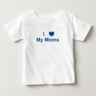T-shirt Pour Bébé J'Coeur Mes Moms