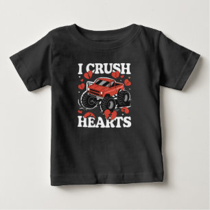 T-shirt Pour Bébé Je Casse les Cœurs Monstre de la Saint-Valentin