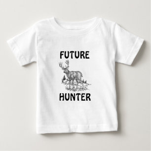 T-shirt Pour Bébé Je chasserais plutôt