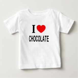 T-shirt Pour Bébé Je ❤️ CHOCOLAT J'AIME CHOCOLAT J'AIME CHOCOLAT