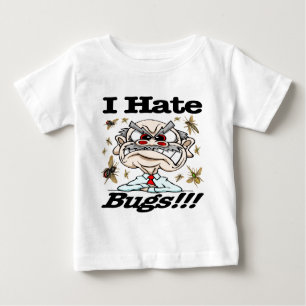 T-shirt Pour Bébé Je déteste des insectes !