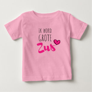 T-shirt Pour Bébé Je deviens une grande soeur