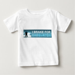 T-shirt Pour Bébé Je Freins Pour Sasquatch