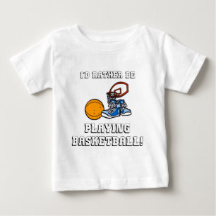 T-shirt Pour Bébé Je jouerais plutôt au basket-ball !
