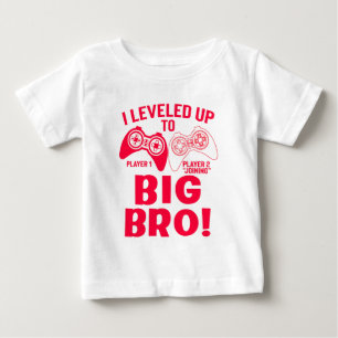T-SHIRT POUR BÉBÉ "JE ME SUIS LEVÉ JUSQU'À GRAND BRO !