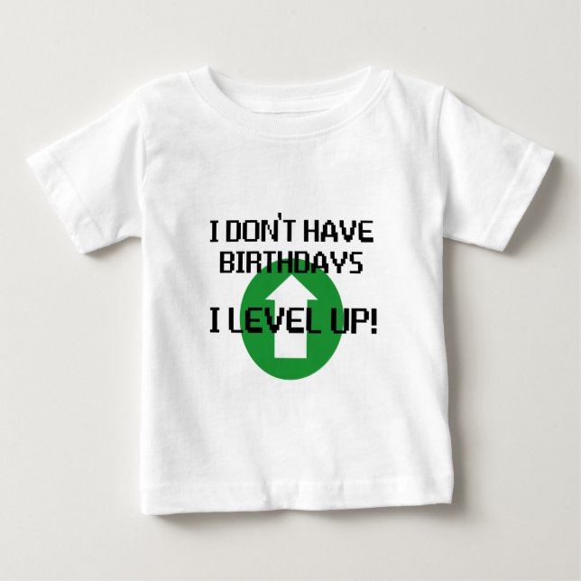 T-shirt Pour Bébé Je n'ai pas d'anniversaire... (Devant)