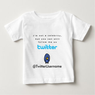 T-shirt Pour Bébé Je ne suis pas une célébrité… me suis sur le