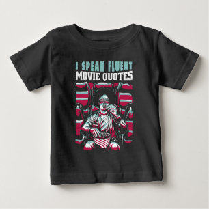 T-shirt Pour Bébé Je parle couramment les citations de films