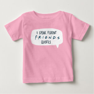 T-shirt Pour Bébé Je parle couramment les citations FRIENDS™