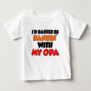T-shirt Pour Bébé Je Passe Avec Mon Opa