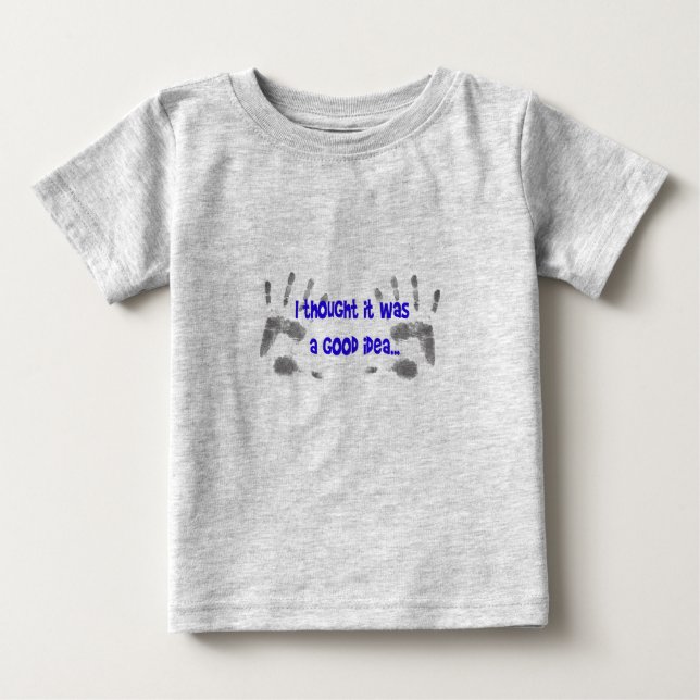 T-shirt Pour Bébé Je pensais... (Devant)