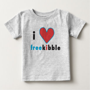 T-shirt Pour Bébé "je pièce en t freekibble de coeur"