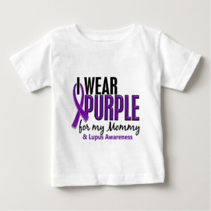 T-shirt Pour Bébé Je porte le pourpre pour mon lupus de la maman 10
