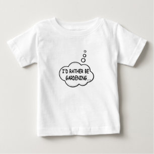 T-shirt Pour Bébé Je préfère être jardiné