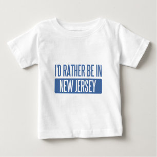 T-shirt Pour Bébé Je préférerais être dans le New Jersey