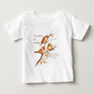 T-shirt Pour Bébé Je Préférerais Être Oiseau, Oiseau, Éperviers