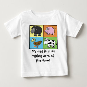 T-shirt Pour Bébé Je préférerais faire de l'agriculture ! (agricultu