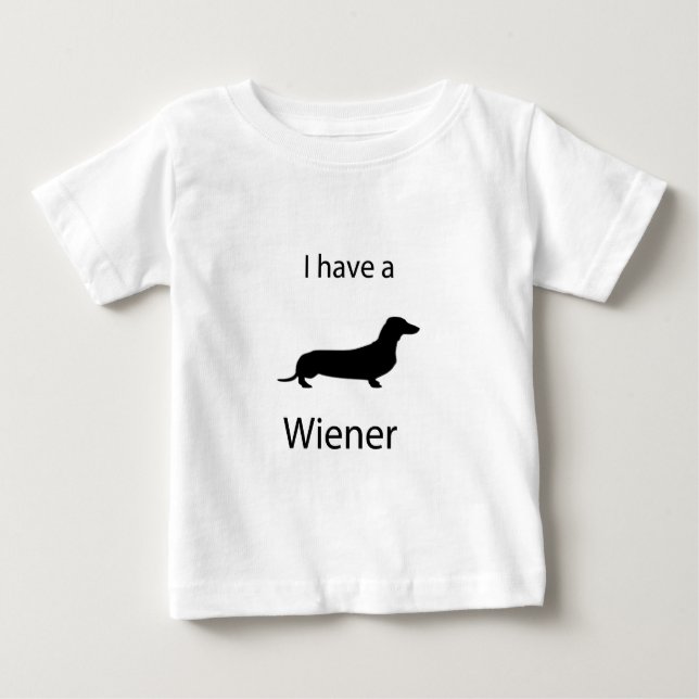 T-shirt Pour Bébé Je prends une saucisse (Devant)