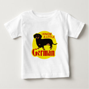 T-shirt Pour Bébé Je sais allemand