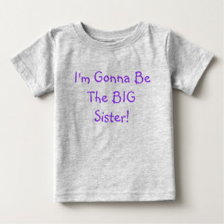 T-shirt Pour Bébé Je serai la grande soeur !