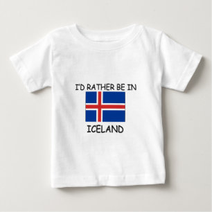 T-shirt Pour Bébé Je serais plutôt en Islande