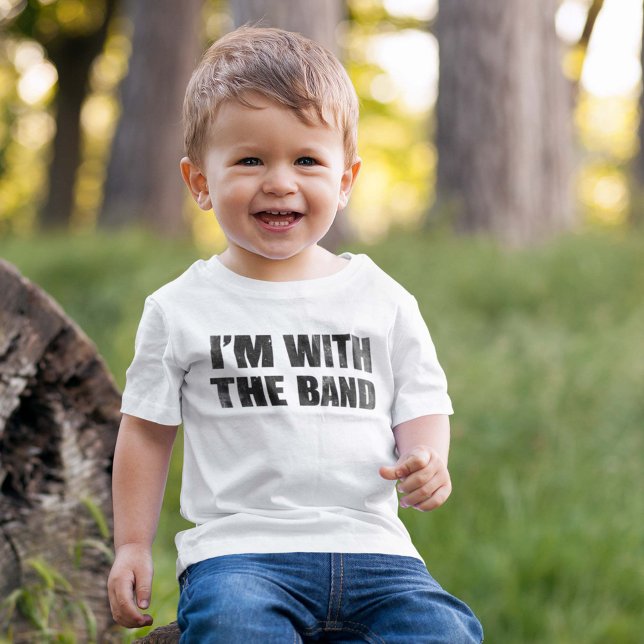 T-shirt Pour Bébé Je suis avec le groupe (I'm with the band baby shirt)