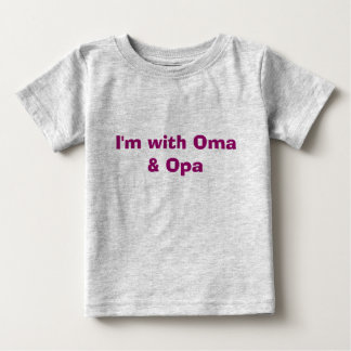 T-shirt Pour Bébé Je suis avec Oma & Opa